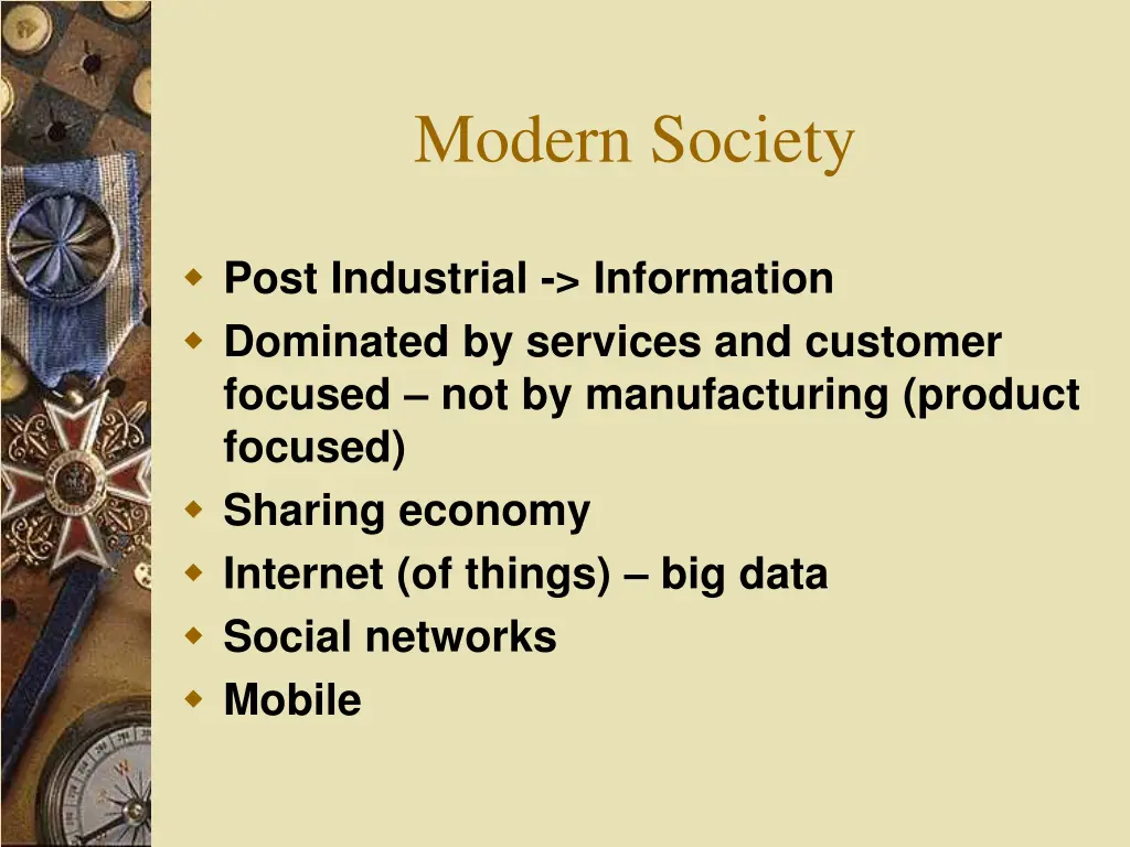 modern society