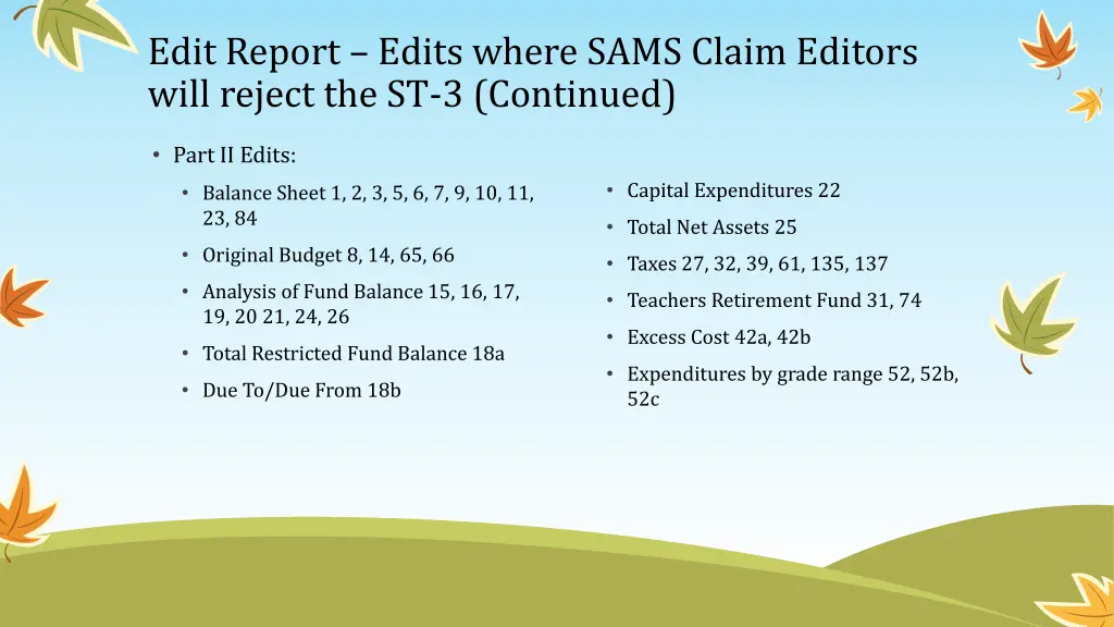 edit report edits where sams claim editors will 1
