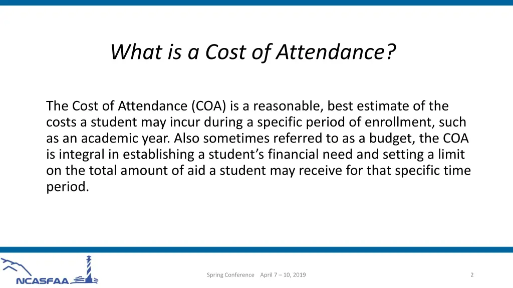 what is a cost of attendance
