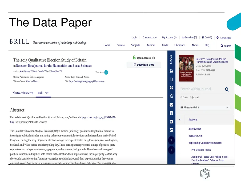 the data paper