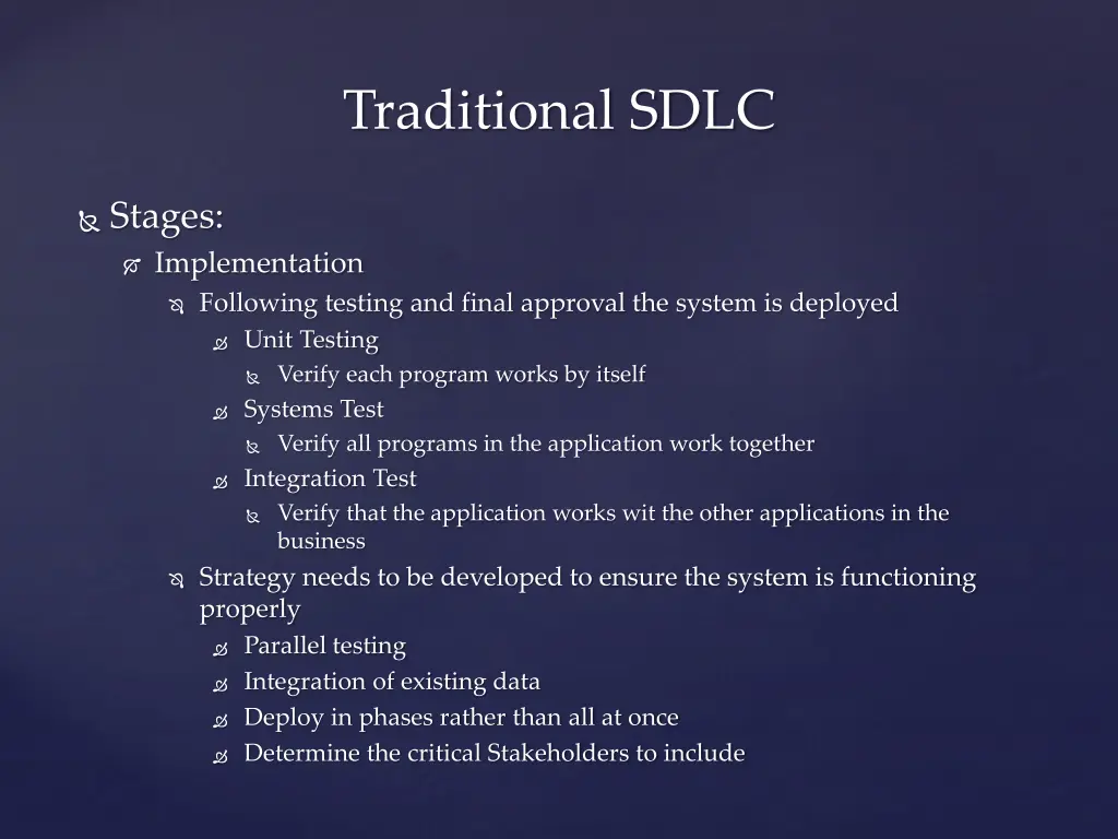 traditional sdlc 4