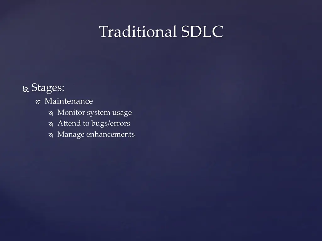 traditional sdlc 6