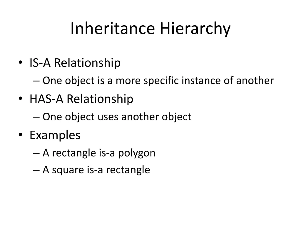 inheritance hierarchy