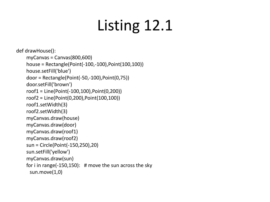 listing 12 1