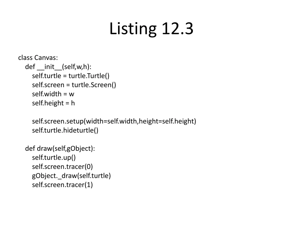 listing 12 3
