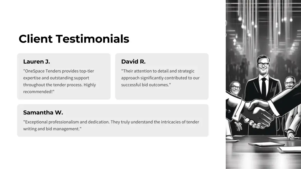 client testimonials