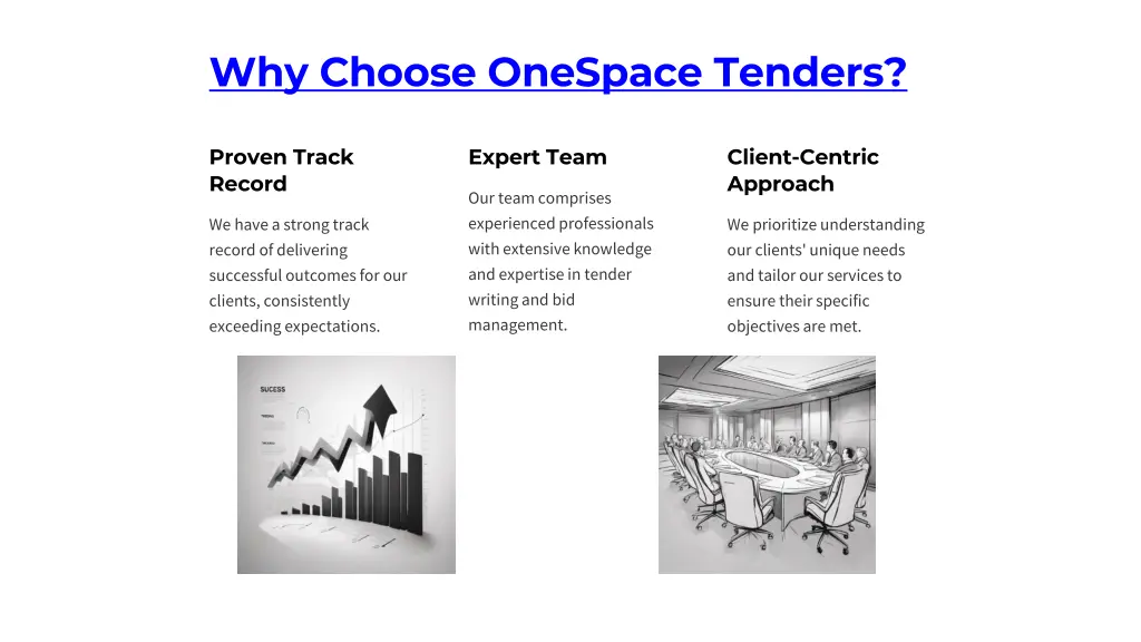 why choose onespace tenders