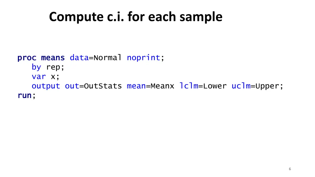 compute c i for each sample