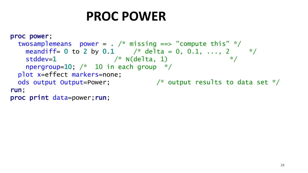 proc power