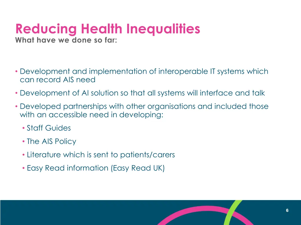 reducing health inequalities what have we done 2