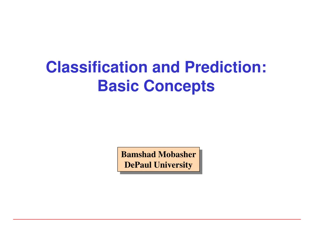 classification and prediction basic concepts 1