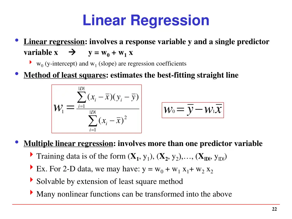 linear regression