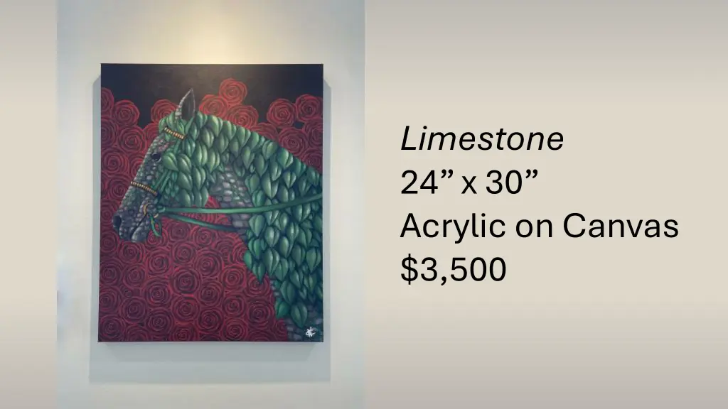 limestone 24 x 30 acrylic on canvas 3 500