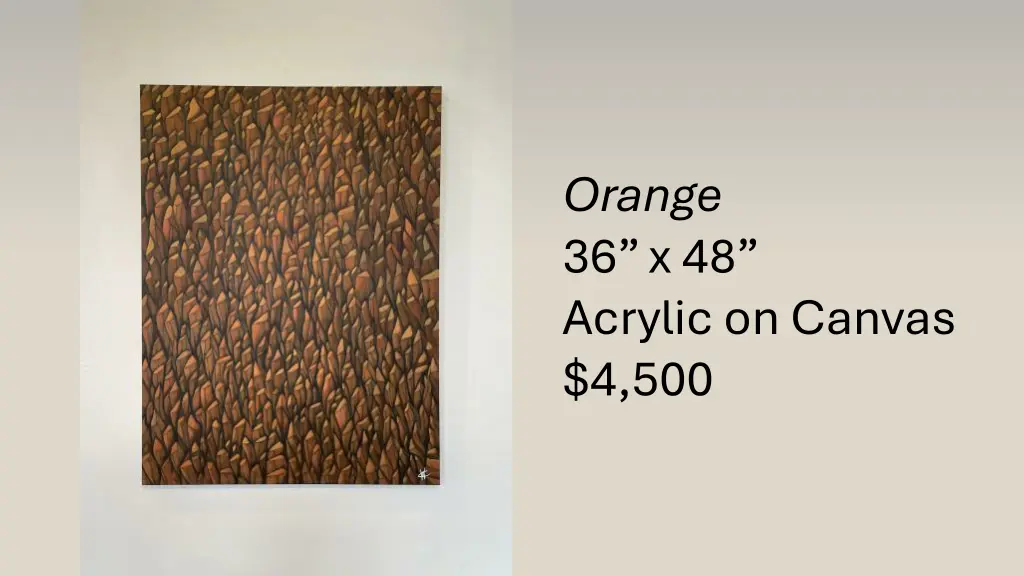 orange 36 x 48 acrylic on canvas 4 500