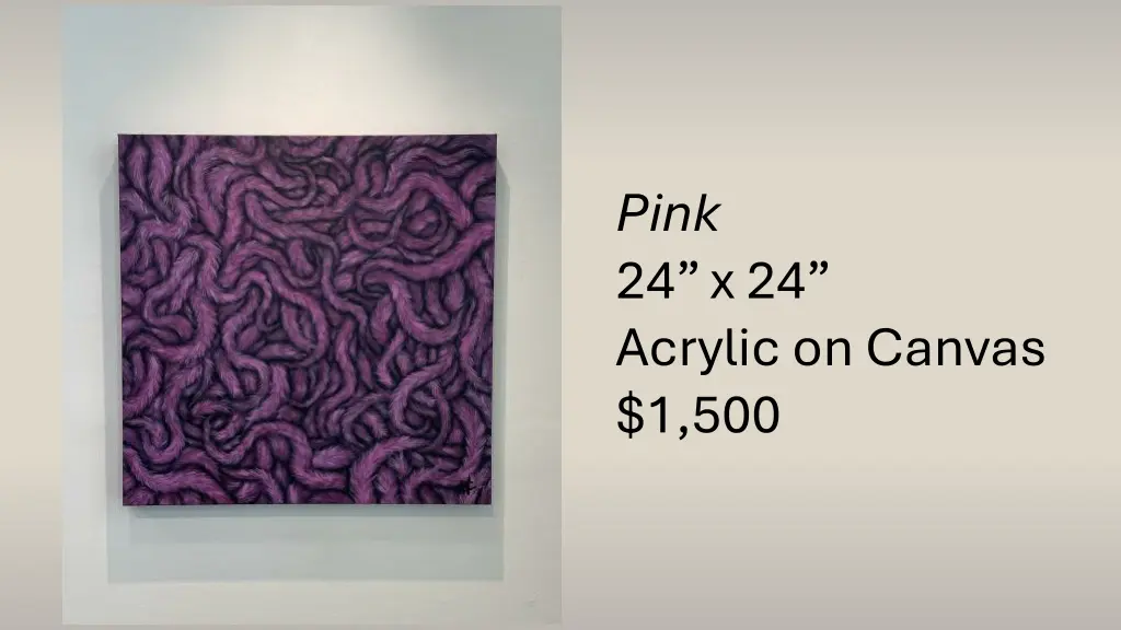 pink 24 x 24 acrylic on canvas 1 500