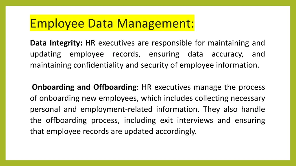 employee data management