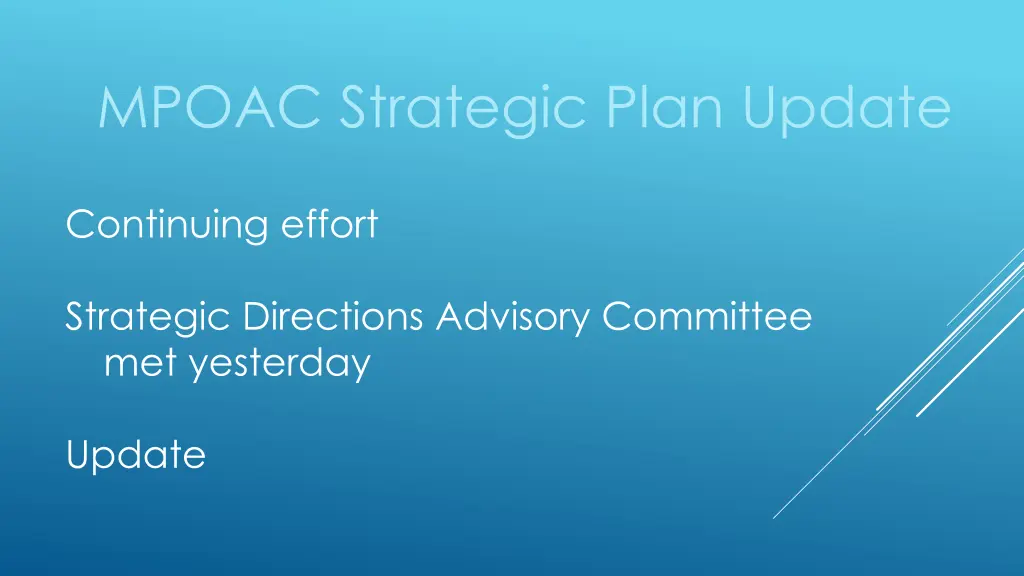 mpoac strategic plan update