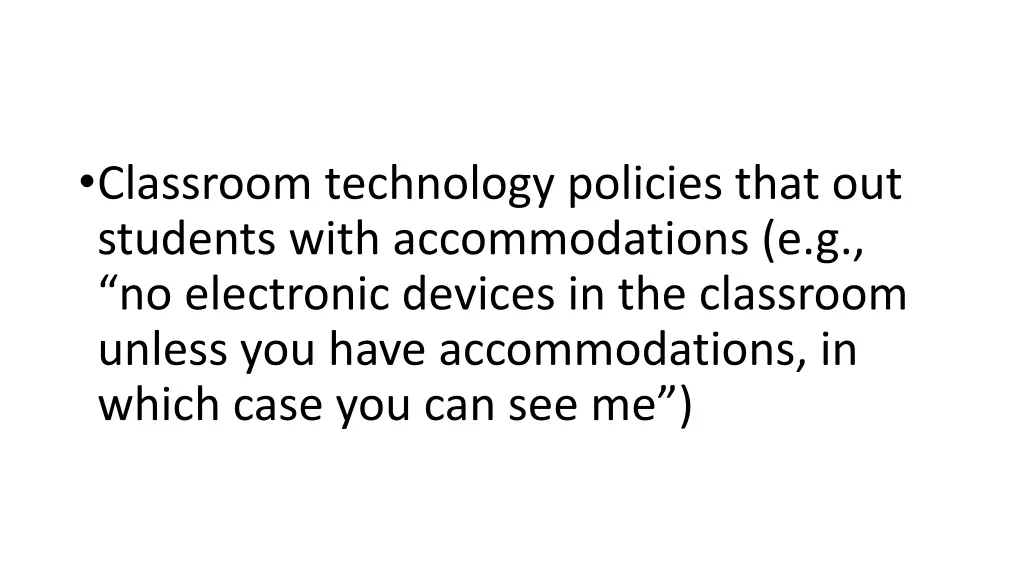 classroom technology policies that out students