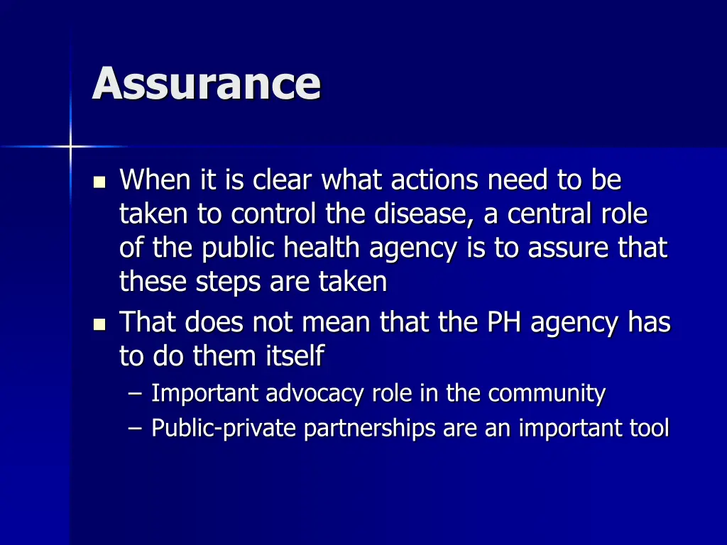 assurance