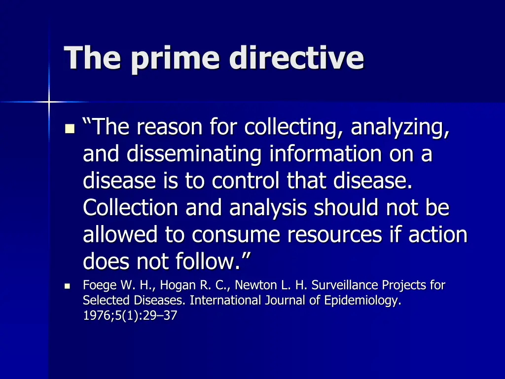 the prime directive