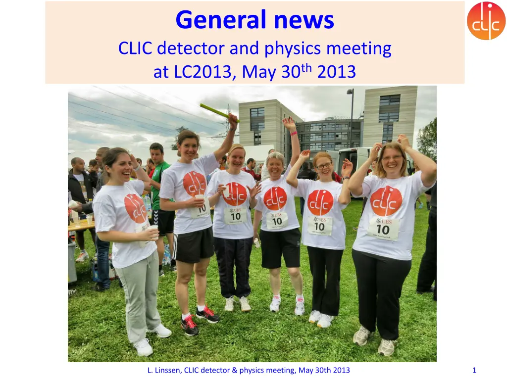 general news clic detector and physics meeting