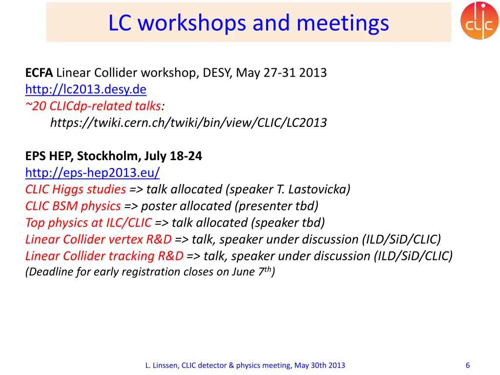 lc workshops and meetings