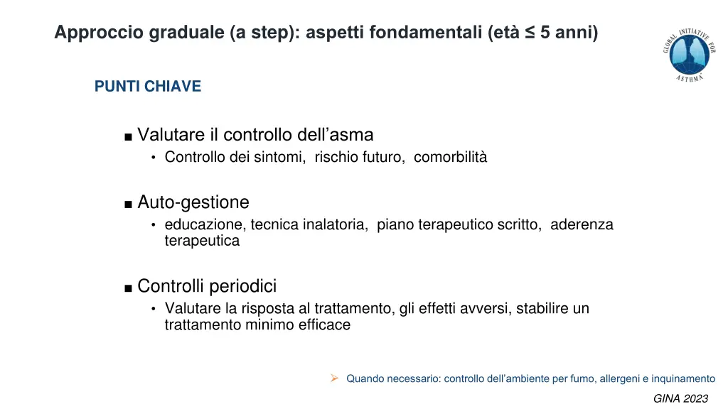 approccio graduale a step aspetti fondamentali