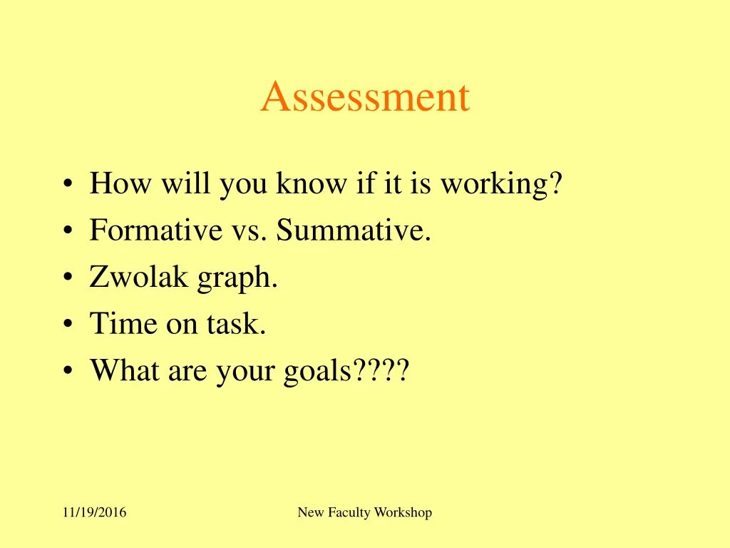 assessment