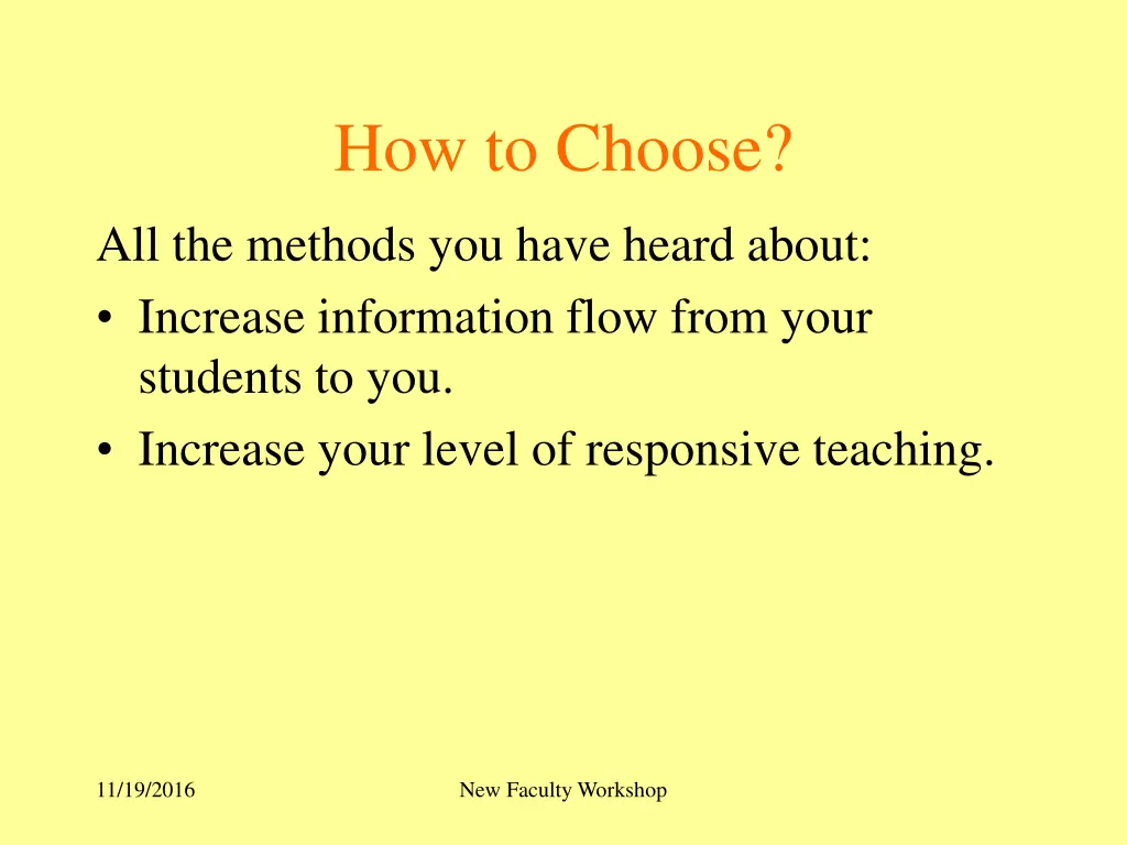 how to choose