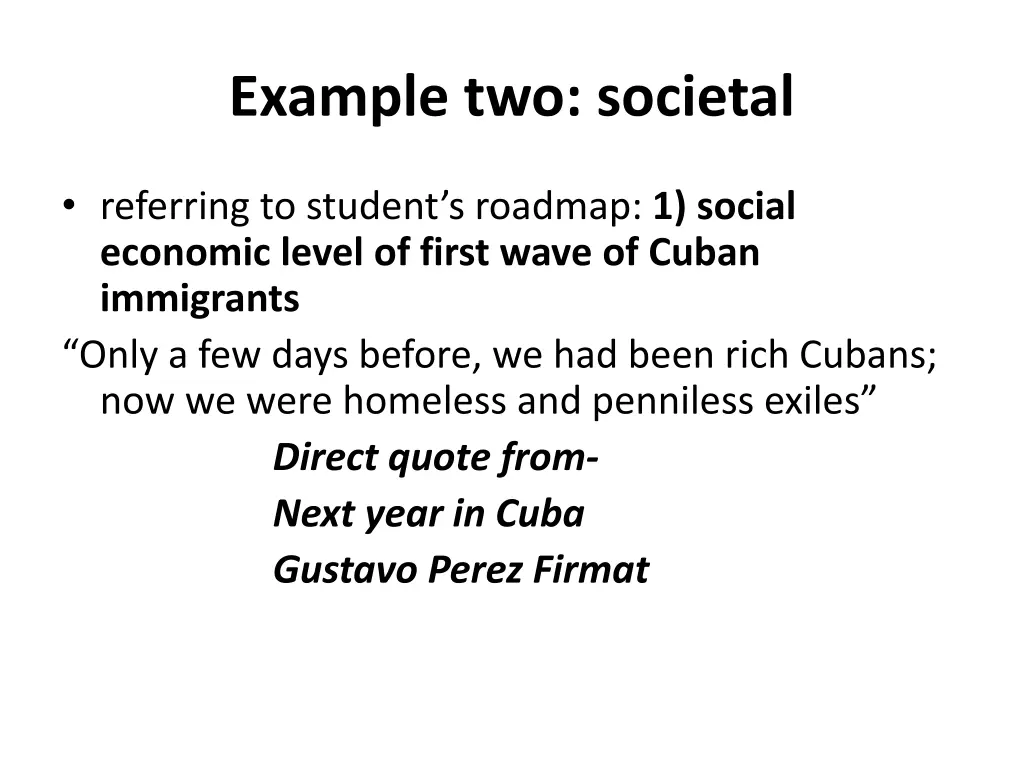 example two societal