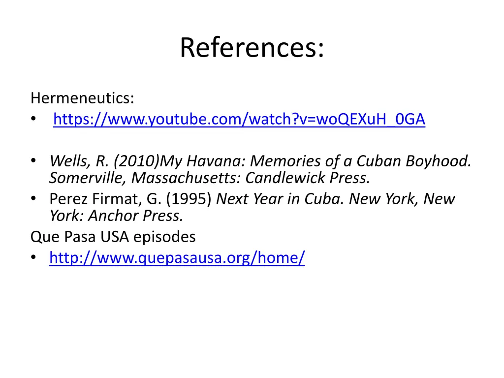 references