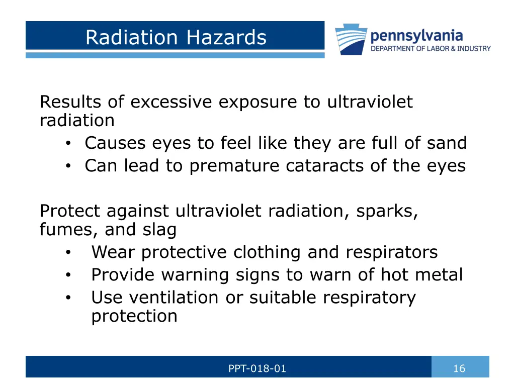 radiation hazards