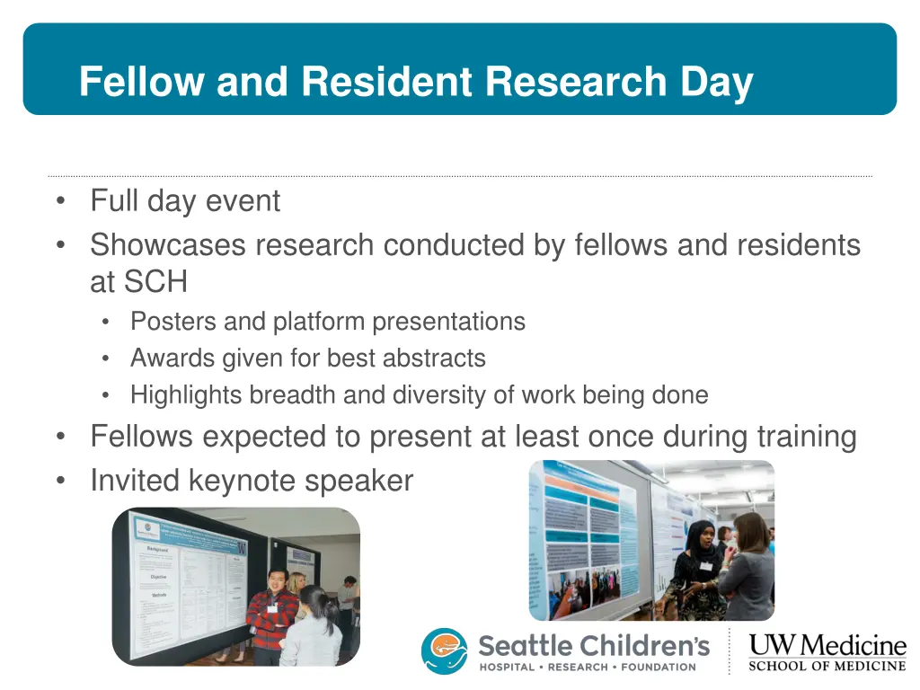 fellow and resident research day