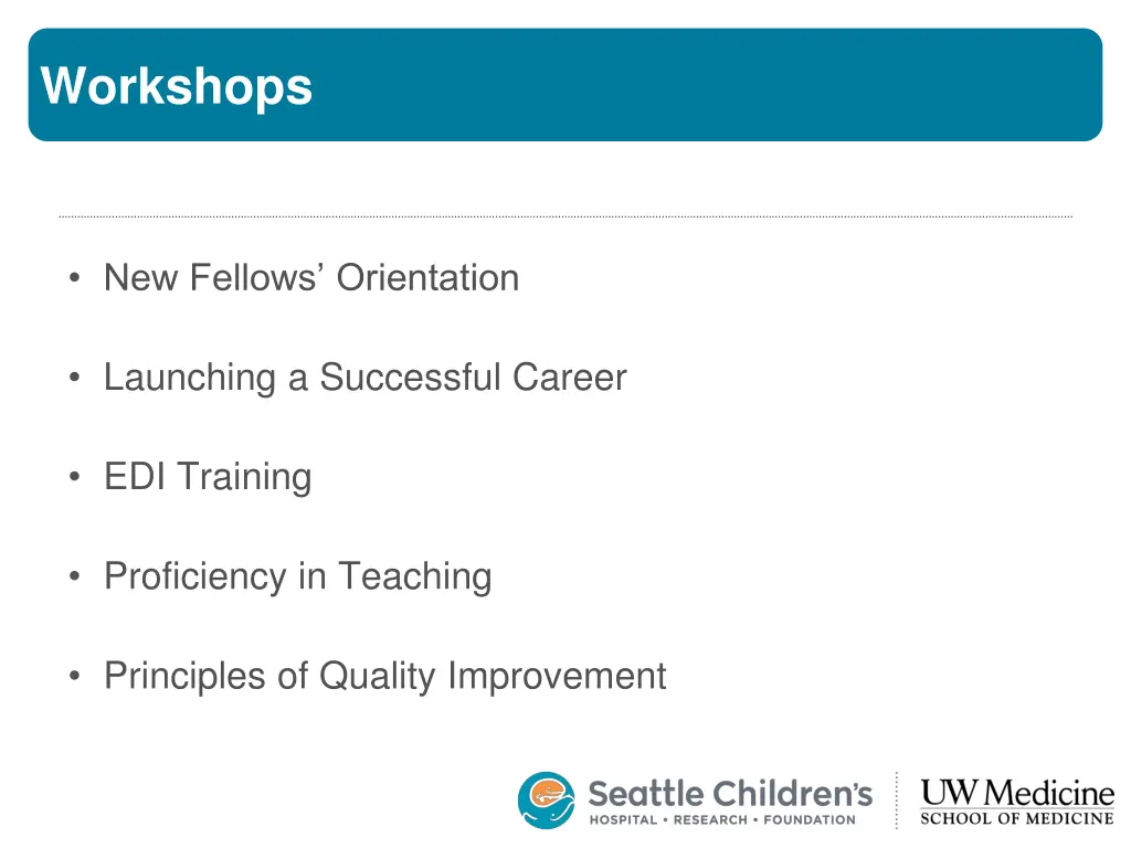 workshops