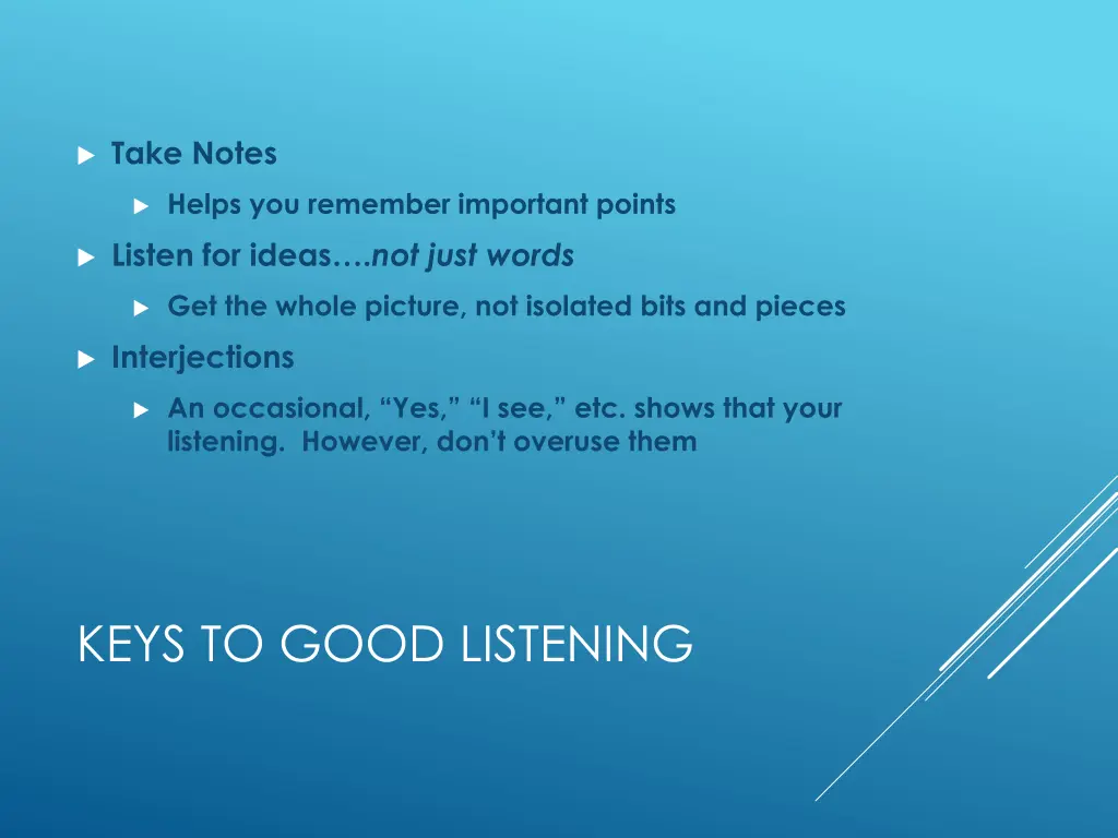take notes