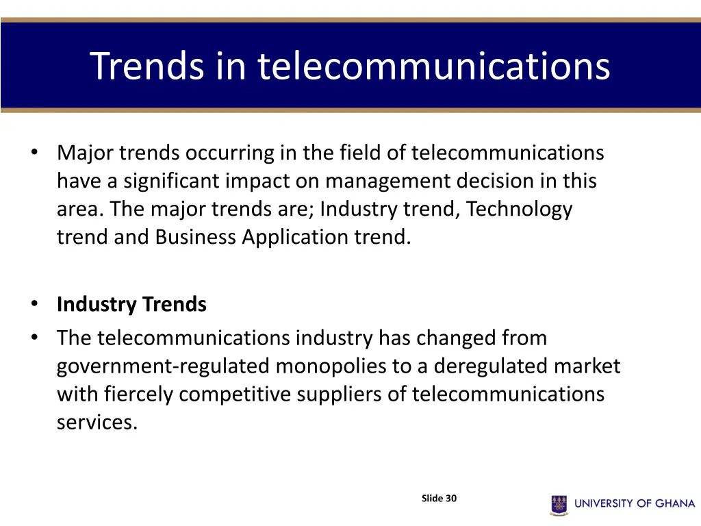 trends in telecommunications