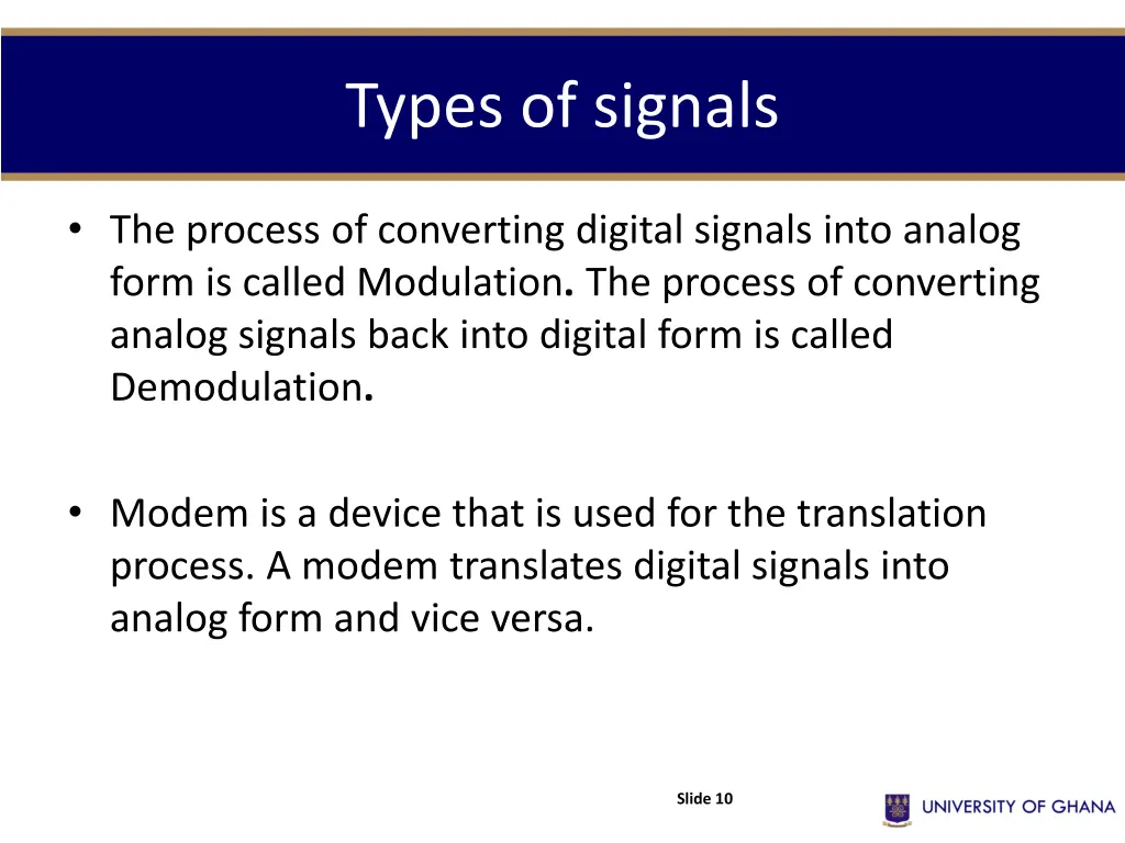 types of signals 3