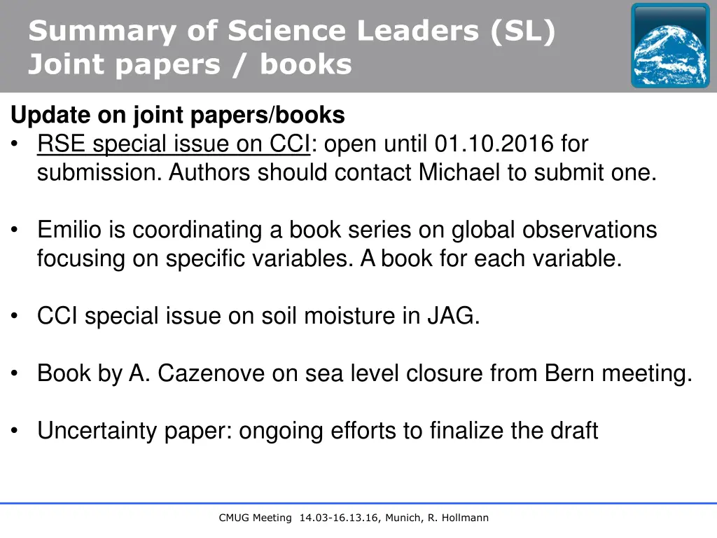 summary of science leaders sl joint papers books