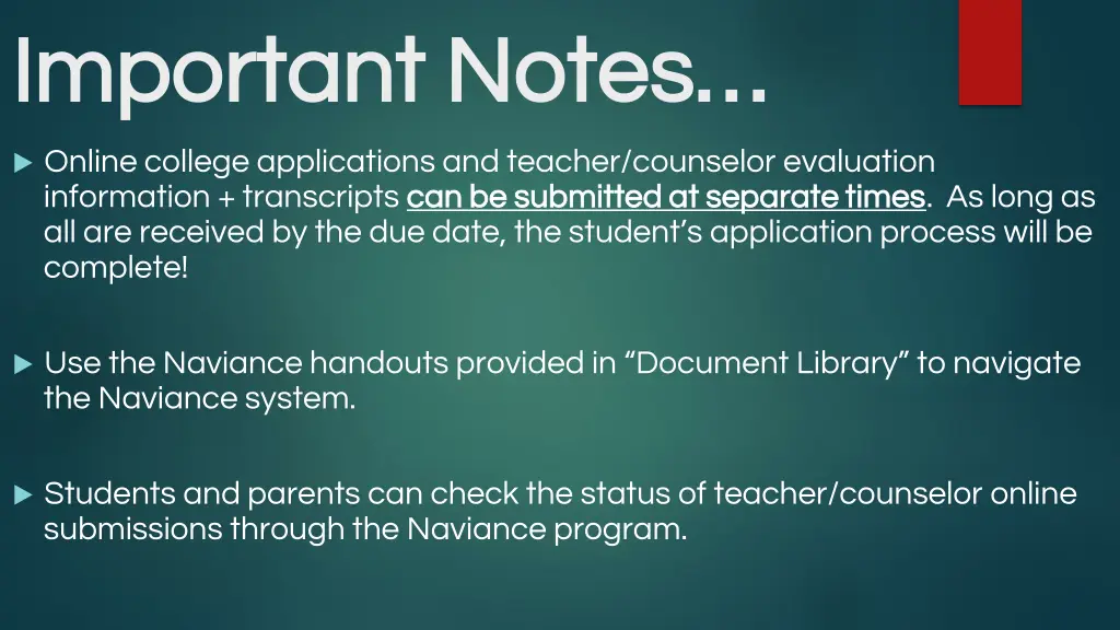 important notes important notes