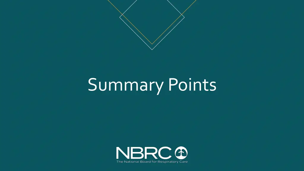 summary points