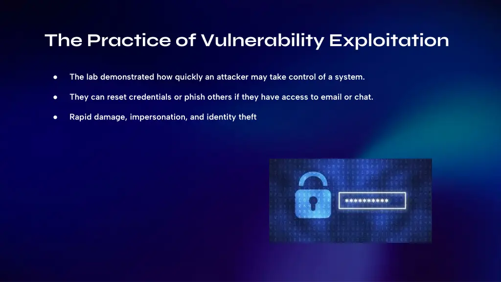 the practice of vulnerability exploitation
