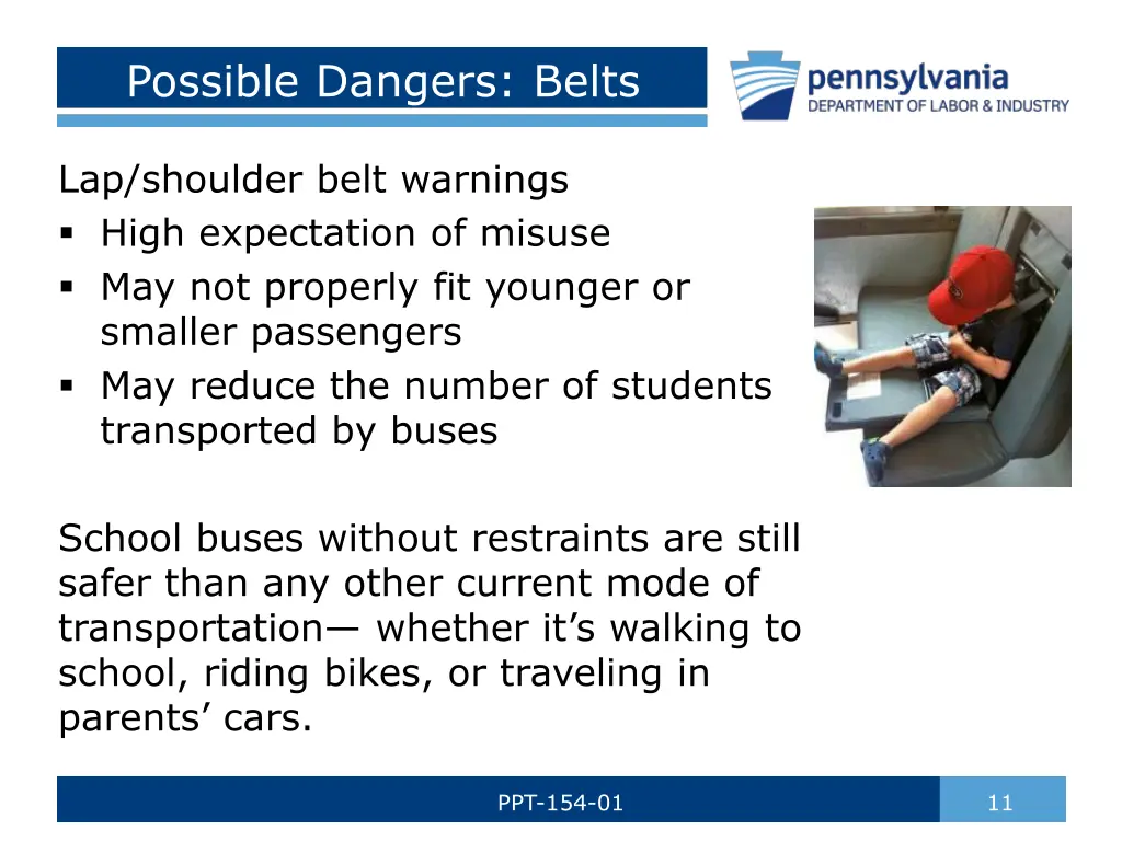 possible dangers belts