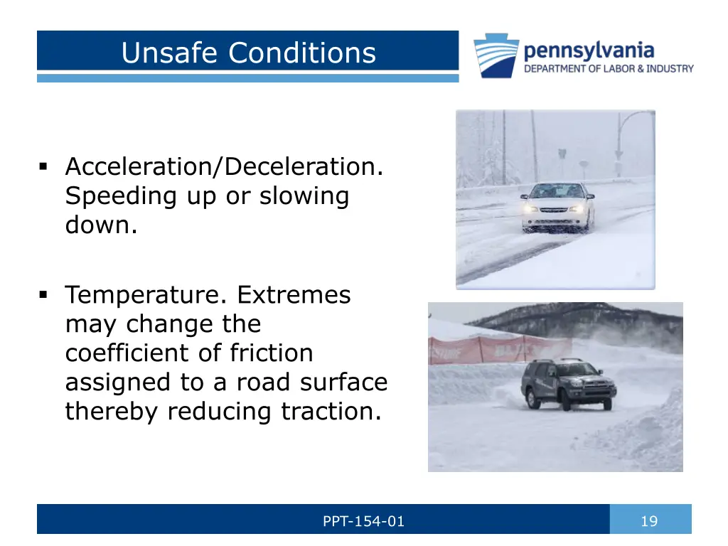 unsafe conditions 3