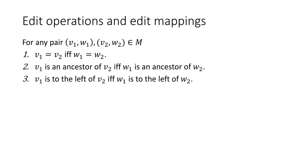 edit operations and edit mappings 1