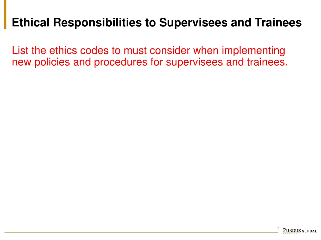 ethical responsibilities to supervisees