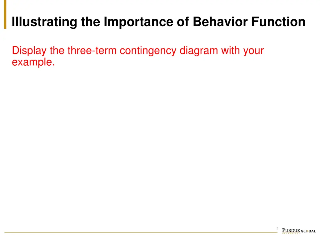 illustrating the importance of behavior function 1