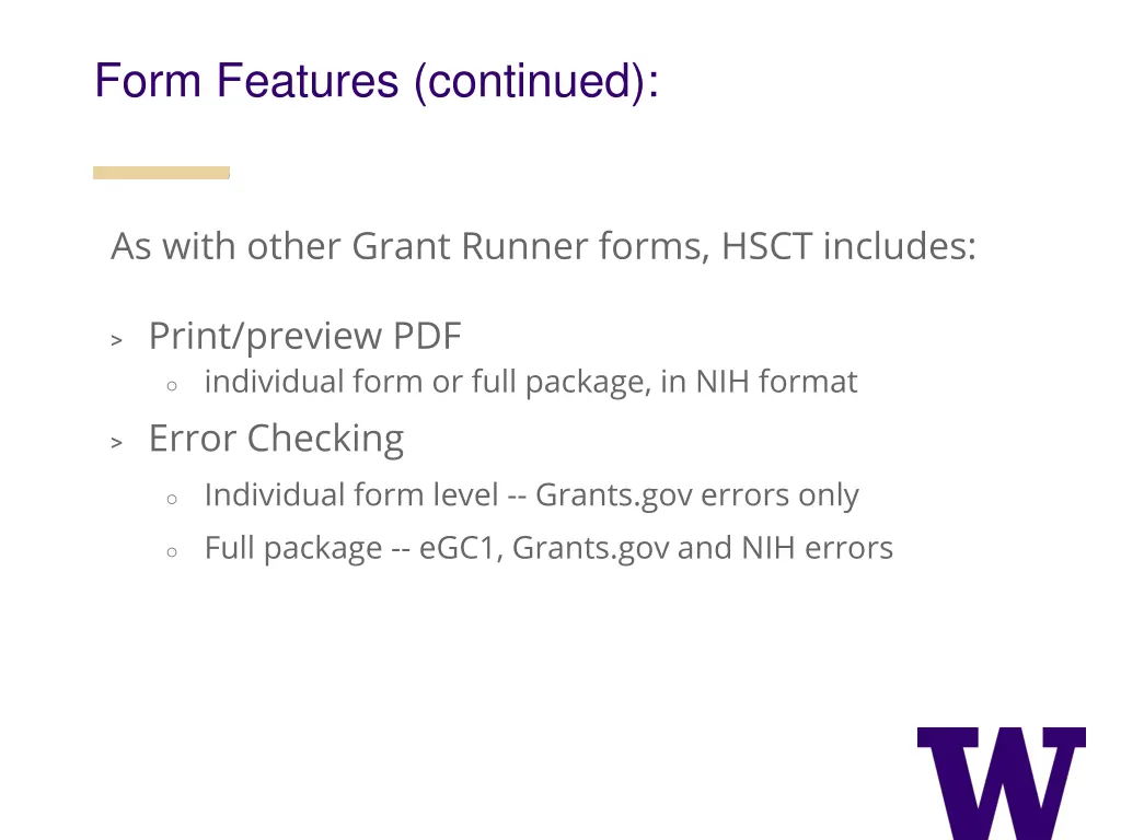 form features continued 1