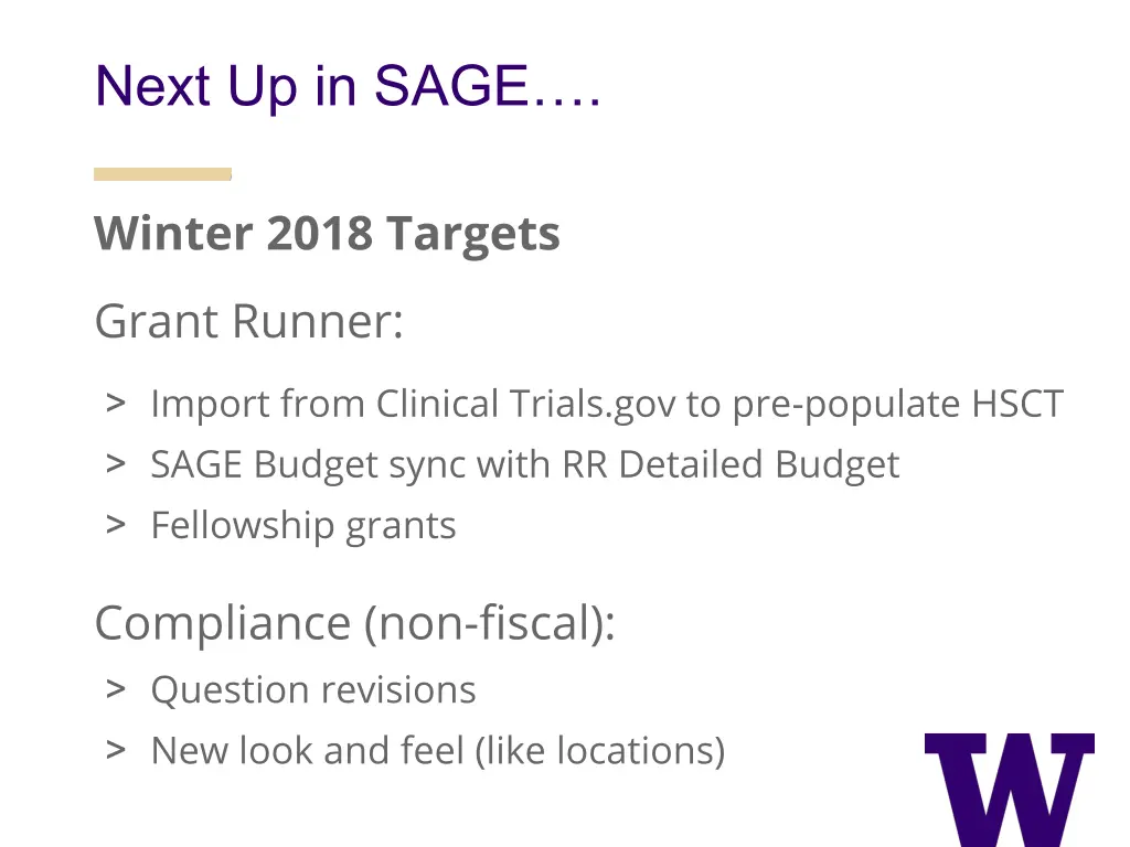next up in sage