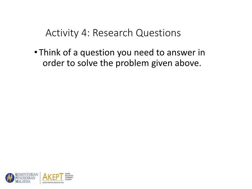 activity 4 research questions