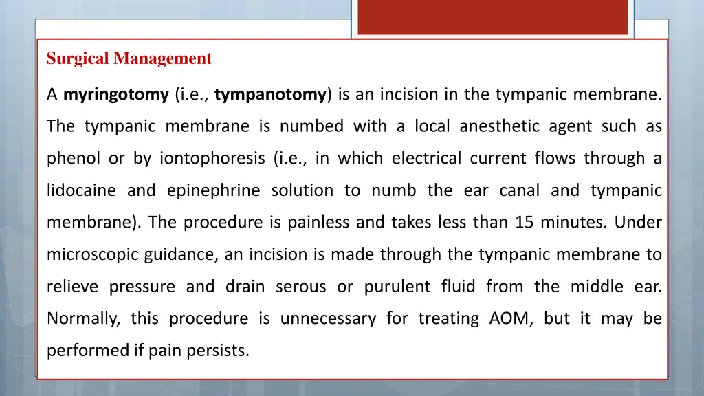 surgical management 1